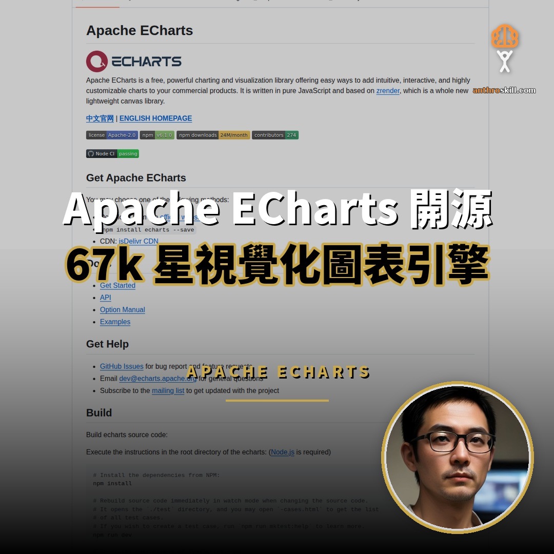 Apache ECharts 開源：67k 星的圖表引擎