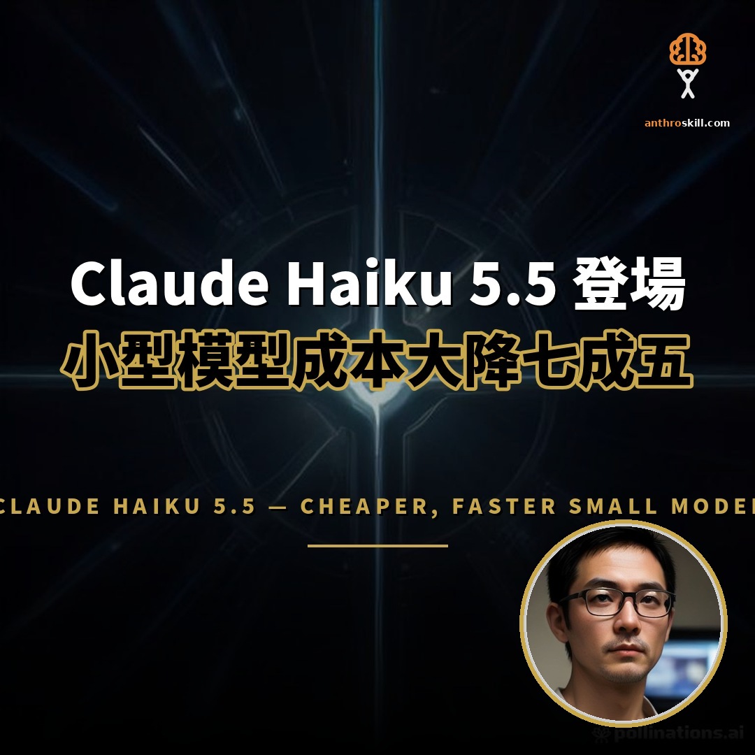 Claude Haiku 5.5 登場：小型模型成本大降七成五