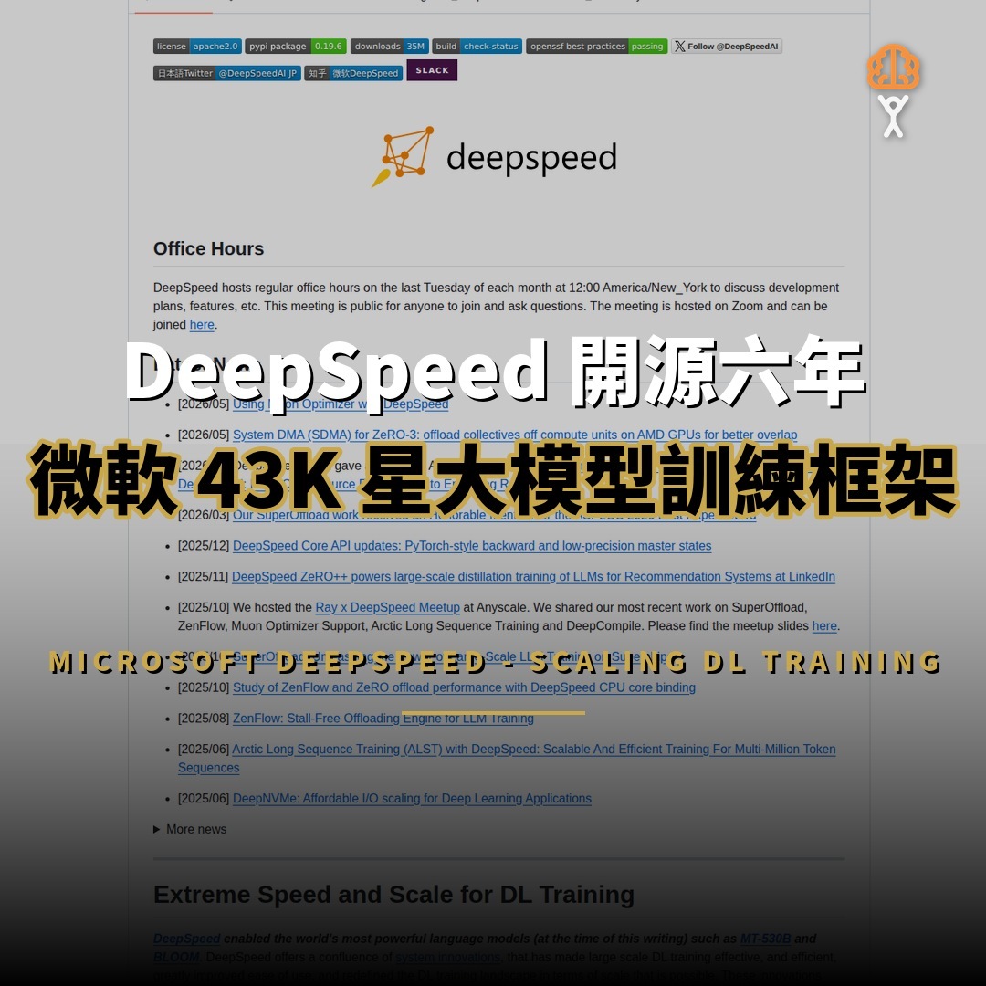 DeepSpeed 開源六年：微軟 43K 星大模型訓練框架的技術演進