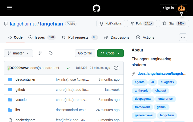 LangChain README 核心內容(Quickstart + Ecosystem)