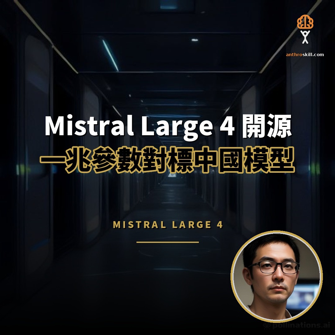 Mistral Large 4 登場：一兆參數對標中國開源模型
